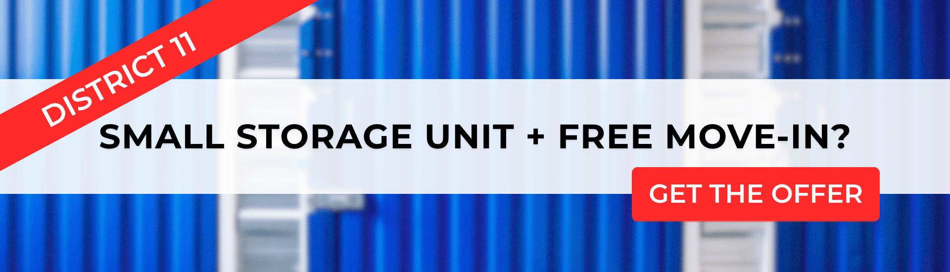 Promotion for samll storage units at District 11 of Budapest | © Self Store Budapest