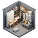 Self Store 6-8 négyzetméter raktár 3 szobás lakás bútorainak 