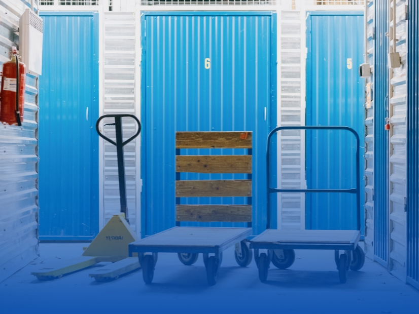 Self Store Debrecen - trolleys in storage facility