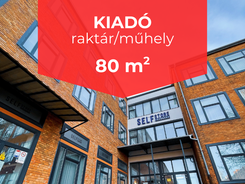 80 m2 kiadó Debrecenben, műhely, raktár | © Self Store Debrecen