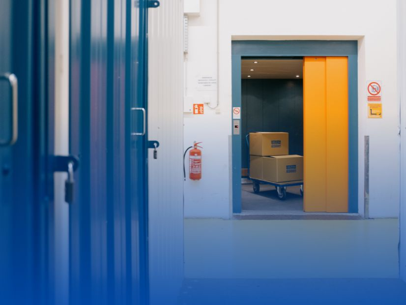 Freight elevator in self store storage facility, Budapest 14. | © Self Store Budapest