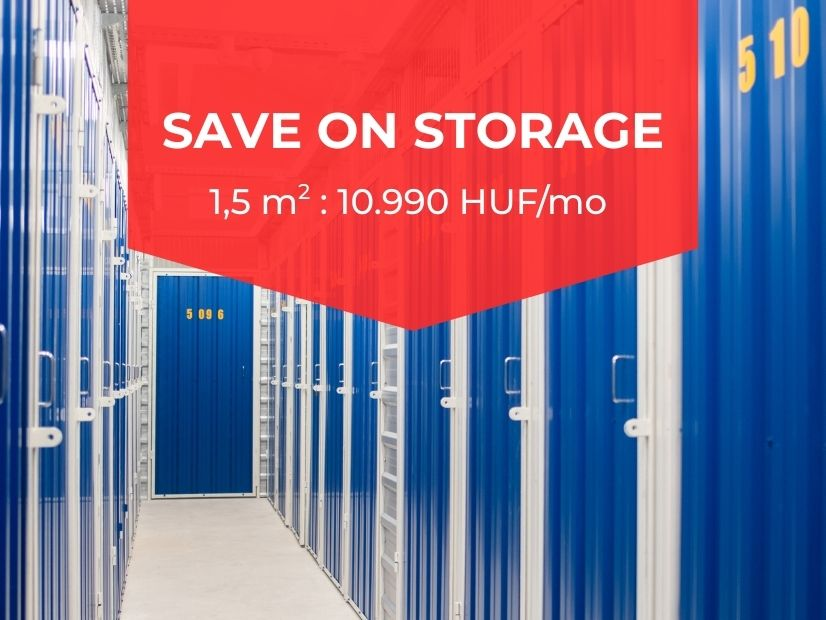 Self Store Special Offer - 1,5m² storage units to let in Budapest 11 | © Self Store Budapest
