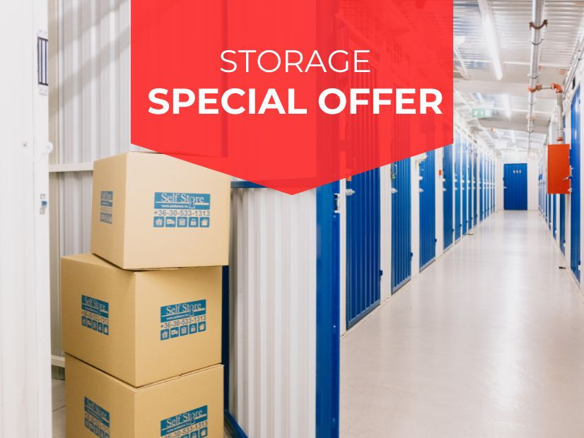 Self Store Special Offer - discounted storage units to let in Budapest 21 | © Self Store Budapest