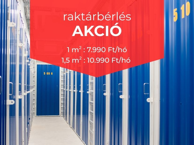 Akciós tárolók és olcsó raktárhelyiségek Újbudán | © Self Store Budapest