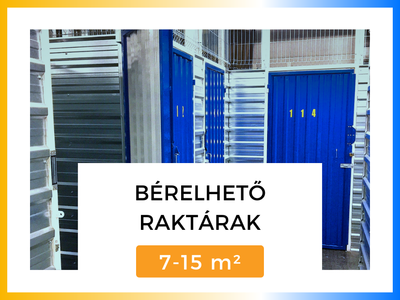 Self Store Debrecen bérelhető raktárak és tárolók 7-15 nm között. | © Self Store 