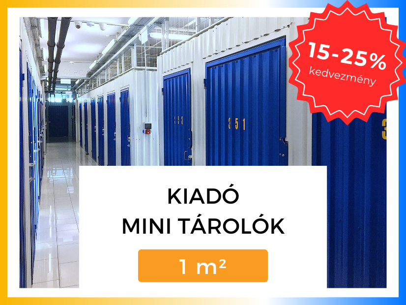 Self Store Óbuda akciós 1 nm-es bérelhető tárolók. | © Self Store