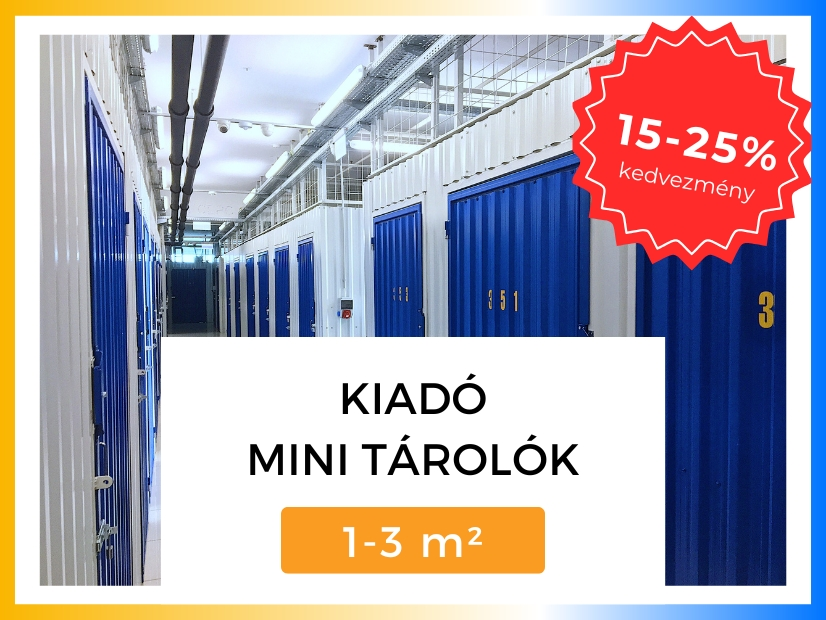 bérelhető mini tárolók 1-3 m2 Self Store Óbuda akció | © Self Store Budapest